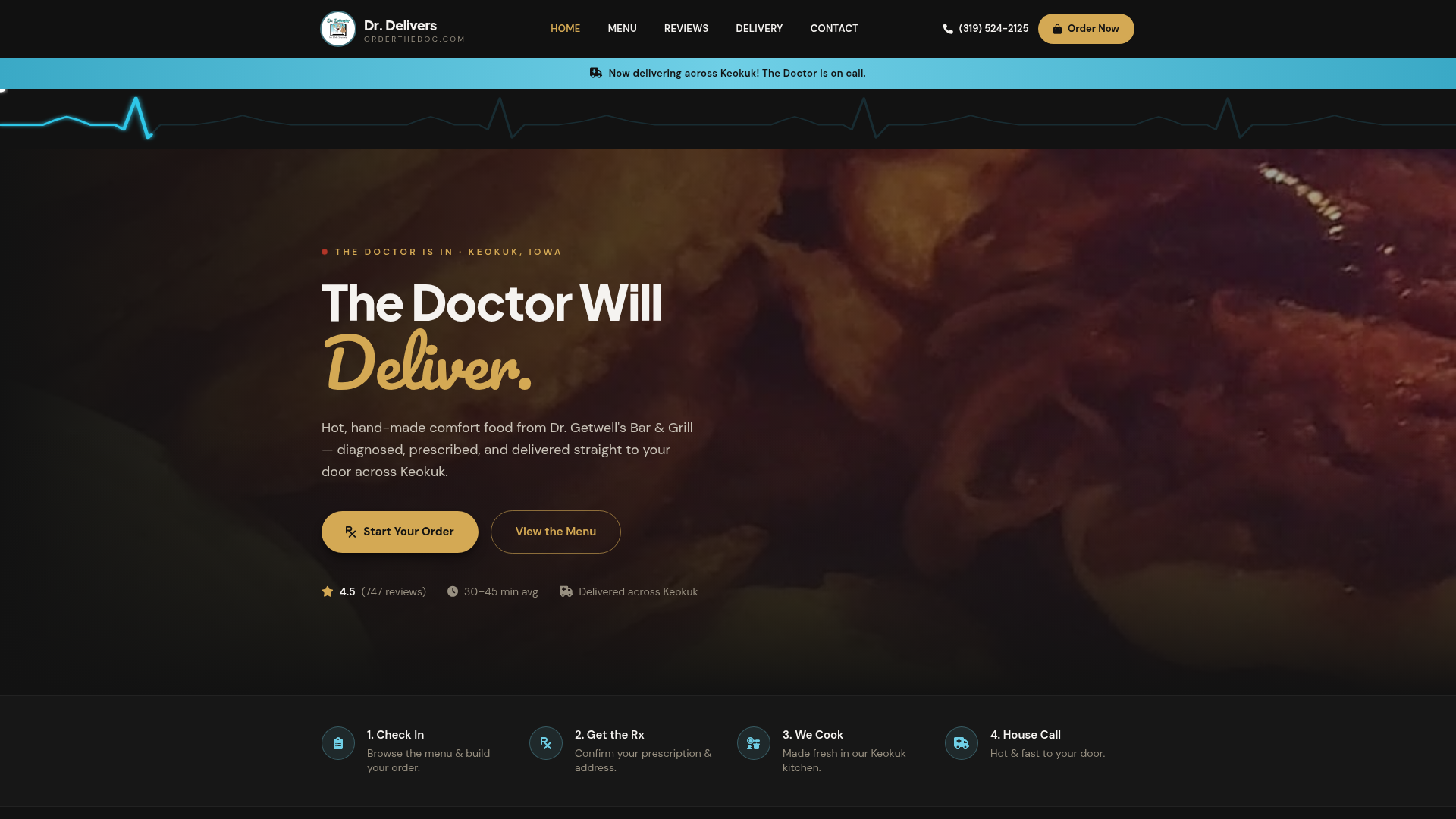 OrderTheDoc live website built by AURA Agency